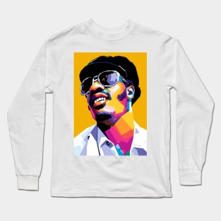 Young Stevie Wonder Long Sleeve T-Shirt